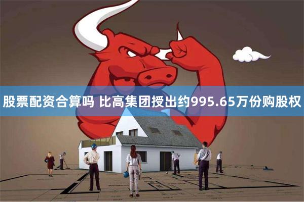 股票配资合算吗 比高集团授出约995.65万份购股权